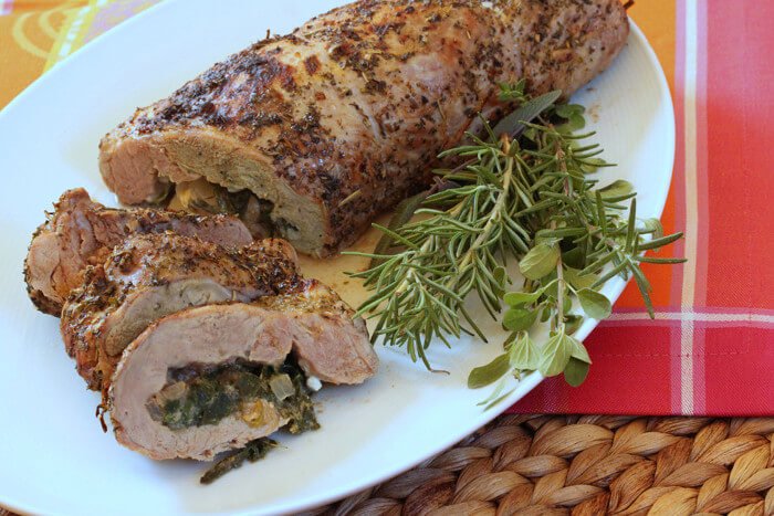 Moderate Purine Spinach-stuffed Pork Tenderloin photo